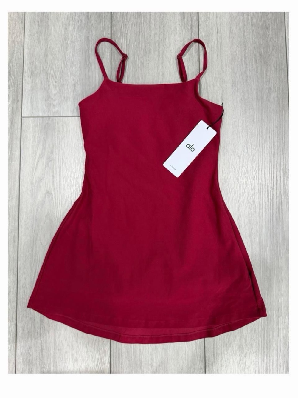 ALO Yoga Alosoft Encore Tennis Mini Dress in Summer Romance Red — Size XS - Picture 4 of 8